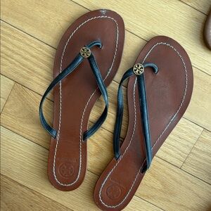 Tory Burch Black and Brown Sandals